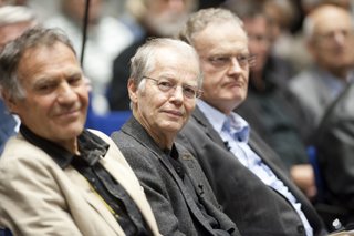 mit Friedrich Schorlemmer und Volker Braun bei einer Veranstaltung der Friedrich Ebert-Stiftung Berlin